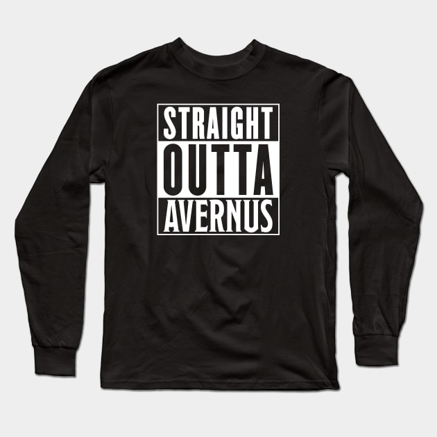 Straight Outta Avernus Long Sleeve T-Shirt by OfficialTeeDreams